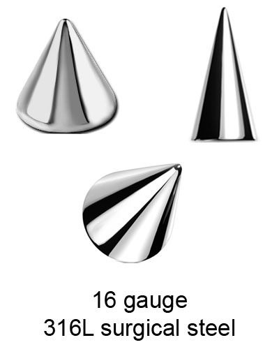 MC-16g Surgical Steel Micro Cone